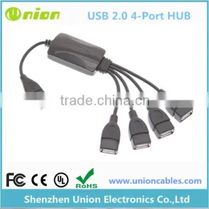 HIGH SPEED 4 PORT USB 2.0 FOR LAPTOP PC MINI HUB thumbnail-1