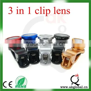 3 in 1 Clip-On 180 Degree Supreme Fisheye + 0.67X Wide Angle+ 10X Macro Lens For IPhone 6 thumbnail-4