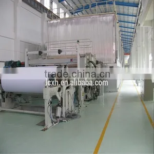 Shandong Xinhe Machinery Recycled Paper,wood,bamboo,bagasse High Grade Cultural Paper Production Line thumbnail-1