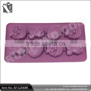 Various Silicone Carton Animal Ice Tray of Purple thumbnail-1