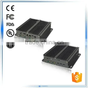 Intel Fanless pc D525 CPU Atom Dual-core 1.8G 2G DDR3 1*VGA 2LAN 4*USB 6*COM thumbnail-1