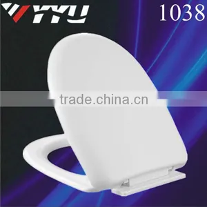 Plastic Bathroom Ware Soft Close Ceramic Toilet Lid 1038 thumbnail-1