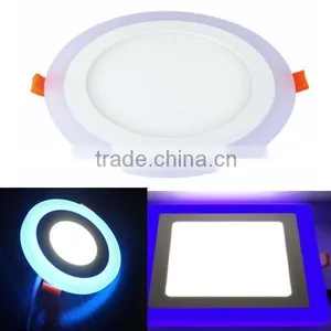 12w Round Acrylic Led Ceiling Panel Light Lamp Blue White thumbnail-1