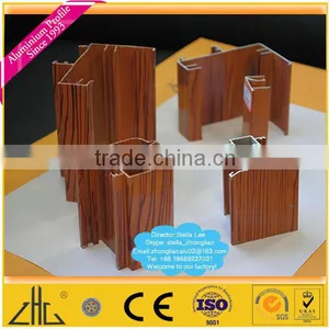 Wow!!custom Timber Grain Aluminum Extrusion Profiles to Make Door and Window/decorative Wood Alu Profile Factories Manufacturers thumbnail-1
