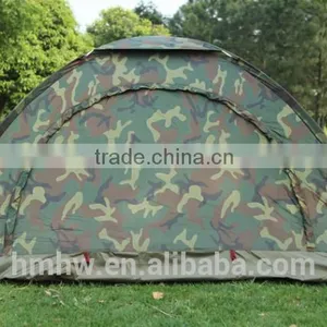 2 Persom Single Layer Double Door Camouflage Camping Tent thumbnail-2
