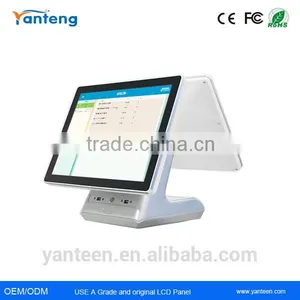15inch Dual Touch Screen Supermarket POS System All in One With Aluminum Alloy Casing thumbnail-1