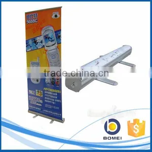 Advertising Aluminum Roll Screen, Roll up Standees With Feets, Economic Aluminum Roll up Banner thumbnail-1