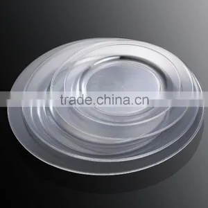 6"Disposable Plate For Party,Plastic Round Dinner Plate With Silver Coated thumbnail-2