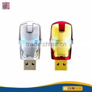 USB Flash Drive 16GB U Disk Gift Metal Crystal Pen Drive thumbnail-1
