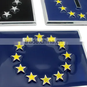 Custom Car Badges Union Flags Chrome Sticker Logo Plate thumbnail-3