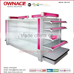LED Light Canopy Metal Shelf Bracket Cosmetic Store Shelf thumbnail-2