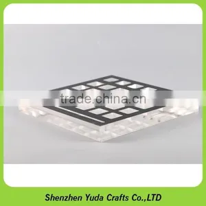 Acrylic Block Holder Polished and Machined CNC Router Acrylic With Milling Holes thumbnail-3