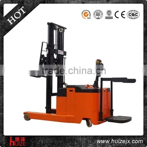 1.2T 4.5m Passed CE AC Battery Powered Standing New Full Electric Reach Stacker for Sale thumbnail-1