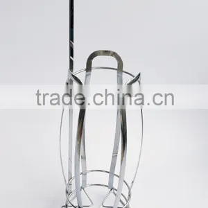 Metal Wire Toilet Brush Holder and Paper Roll Holder and Wire Toilet Tissue Paper Holder thumbnail-1
