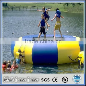2015 Hot Sale Steel Frame Inflatable Water Trampoline for Kids thumbnail-4