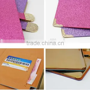 Low Price Luxury Glitter Wallet PU Leather Tablet Case for Lenovo Thinkpad for Google Nexus 9 for Teclast X98 Air 3g thumbnail-5