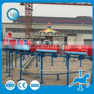 Amusement Playground Mini Roller Coaster Electric Kis Dragon Train thumbnail-6