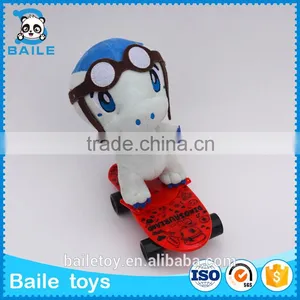 Custom Wholesale Best Made DongGuan Skate Stuffed Toy Cute Dinosaur thumbnail-1