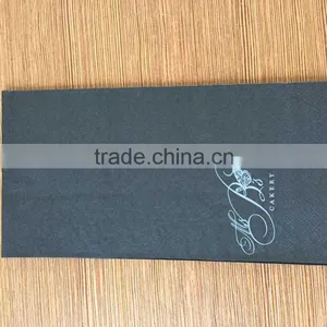 Customized 2 Ply Black Beverage Napkin, Black Tissue Paper thumbnail-2