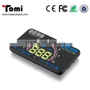 New 5.8inch Car Hud Head Up Display for All Cars With OBD2 Interface Plug Play Speed,RPM Fuel Consumption Display thumbnail-4