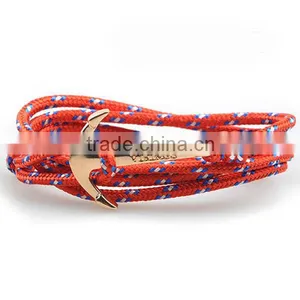 Wholesale Survival Golden Anchor Design Paracute Bracelet thumbnail-2
