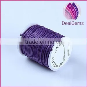 2015 Hot Sell Colorful 2.5mm Round Korea Cotton Waxed Cord for Bracelet Necklace Garments Wholesale thumbnail-1