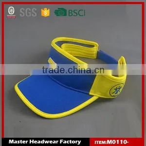 China Supplier Custom 100% Polyster Sun Visor Cap With 3D Embroidery thumbnail-1