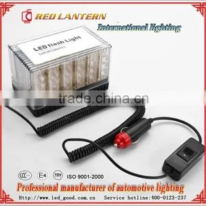 White And Yellow 12V/24V LED Strobe Warning Light Warning Blinker thumbnail-1