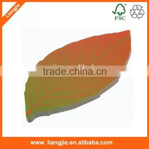 Realistic Design Print Green Leaf Shaped Sticky Note Pad thumbnail-3