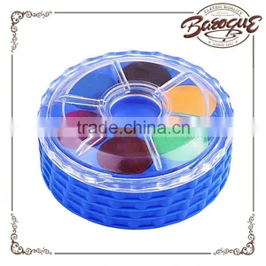 Art Manufacturer Wholesale New Modle 24 Color Watercolour Stack Twist Tray, 20mm*05mmn Large Color Cake thumbnail-1