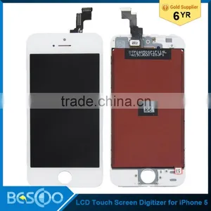 Hot Sale!!! High Quality Mobile Phone Lcd for Iphone 5, for Iphone 5 Lcd Touch Screen Digitizer thumbnail-1