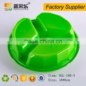 Disposable Plastic Food Container With 3 Compartment thumbnail-2