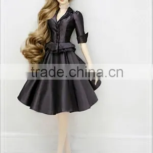Hot Selling Synthetic Light Brown Deep Wavy 1/4 Bjd Doll Wig thumbnail-2