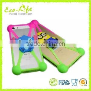 Various Phones Universal Cute Cartoon Stand Silicone Frame Case thumbnail-4