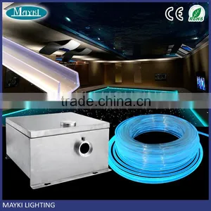 Pool and Spa Decoartin Fiber Optic Perimeter Light With 8.0mm Side Glow Cable and 6 Color Wheel Illuminator thumbnail-1