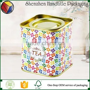 Lovely and Colorful Tin Tea Tin Hot Sale Christmas Gift thumbnail-5