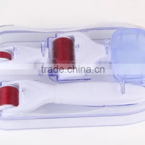 4 in 1 Derma Roller With Separate Roller Heads of Different Needle Count 300c/720c/1200c for Eye+face+body thumbnail-3