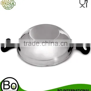 Stainless Steel Tri Ply Kadhai -22,24,26cm thumbnail-2