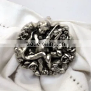 Napkin Ring Napkin Holder Kitchenware Tableware EPNS Decorative Gift Kitchen Product thumbnail-1