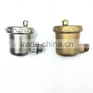 Nickel Plated or Brass 90 Degree Air Vent Valve thumbnail-1