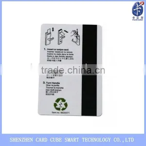 ISO18000 6C 915mhz Plastic UHF Hotel Key Card thumbnail-2