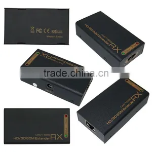 New Product HDMI Splitter 1x4 by 2CAT Extend 60M Full HD. With Four Receiver (Support 3D)US thumbnail-2