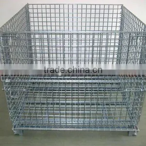 Stacking Wire Basket Container thumbnail-1