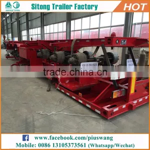 Competitive Price Utility Tri-Axle Semi Trailer 50 Ton Flat Bed Trailer For Sale thumbnail-5