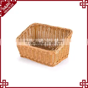 Food Grade Home or Market Metal & Rattan Craft Bread Fruit Vegetable Display Rack thumbnail-3