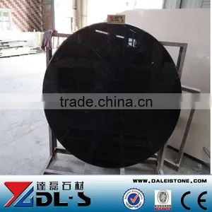Round Nero Marquina Marble Dining Table Tops thumbnail-2