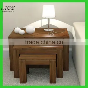Modern Walnut Nest of Coffee Tables thumbnail-1