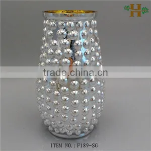 Accidented Colored Glass Vases for Flower Arrangements thumbnail-4