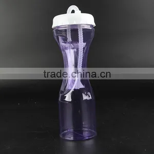 Party Single Wall Plastic Drinking Bottle With Straw thumbnail-2