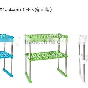 Mix Color Stock Layer 2 Steel Tub Multifunction Combined Storage Rack thumbnail-4